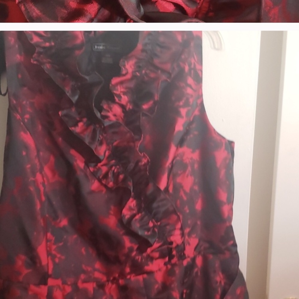 Beautiful red and black dress